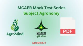 Agronomy MCAER Mock Test Series