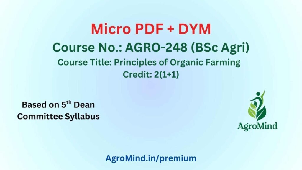 AGRO-248 (BSc Agri) Micro + DYM PDF
