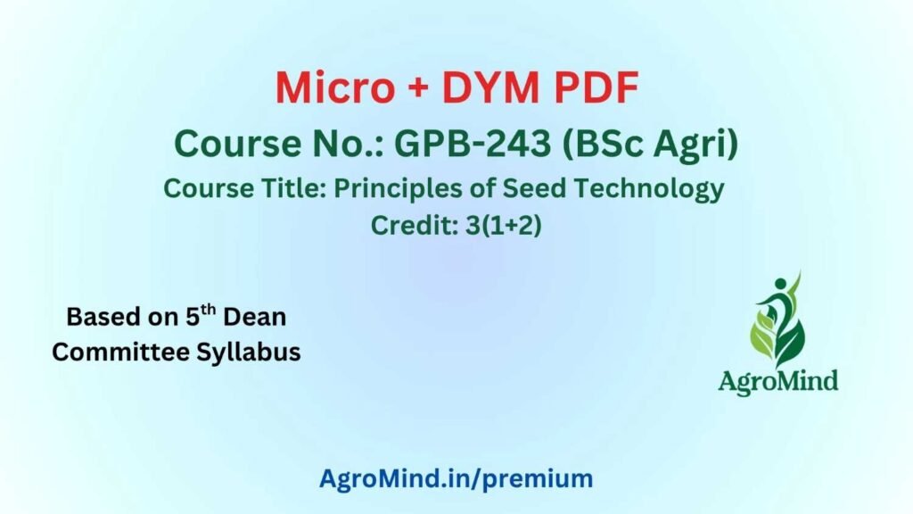 GPB-243 (BSc Agri) Micro + DYM PDF