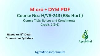 H/VS-243 (BSc Horti) Micro PDF Download