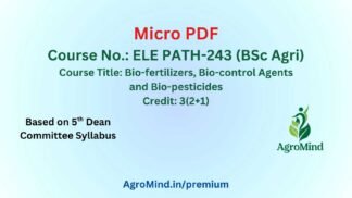 ELE PATH-243 (BSc Agri) Micro PDF