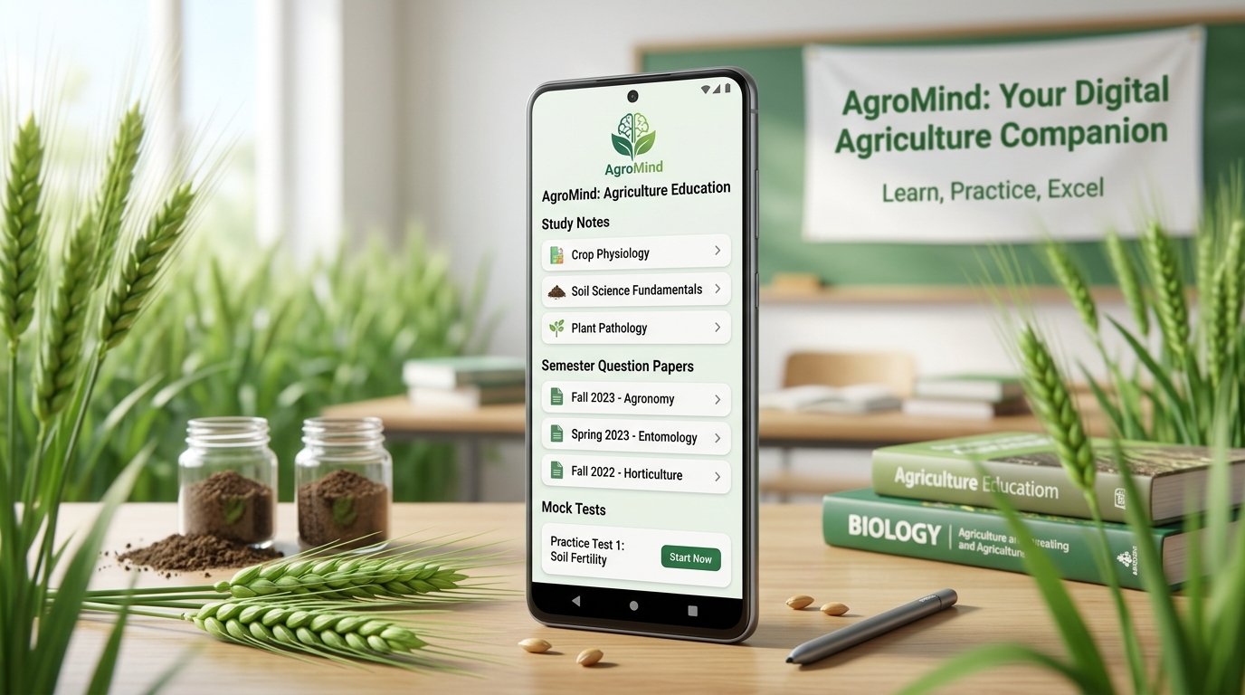 AgroMind App has been Launched on Google Playstore for Agriculture Students